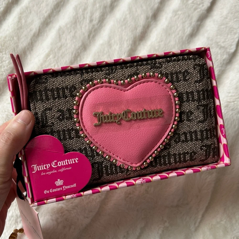 Juicy Couture Love Never Dies Multicompartment Bifold Wallet NIB Y2K Retro